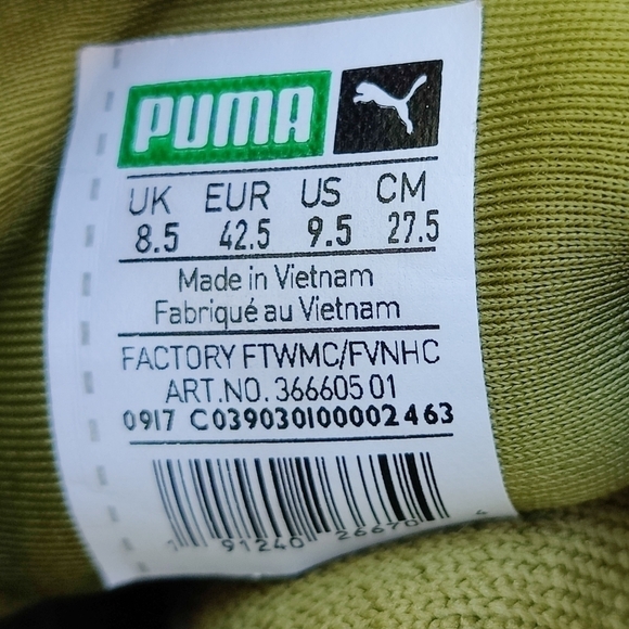 Puma Ignite Tsugi Shinsei 'Wasabi' Army Green Sneaker Men's Shoe Size 9.5 - Picture 11 of 11